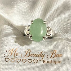 Green Aventurine Heart Ring